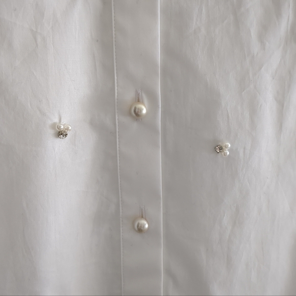 Kate Spade Embellished Poplin Shirt - Picture 5 of 8